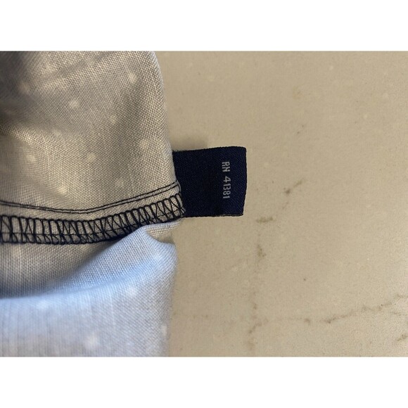 Chaps Womens Navy Blue Polka Dot Skirt Size 4 - Picture 5 of 11